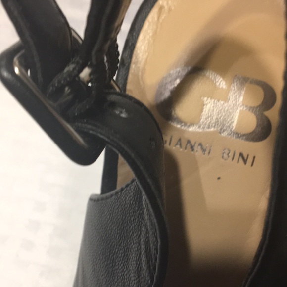 GIANNI BINI Black Slingback Heels - Picture 8 of 9
